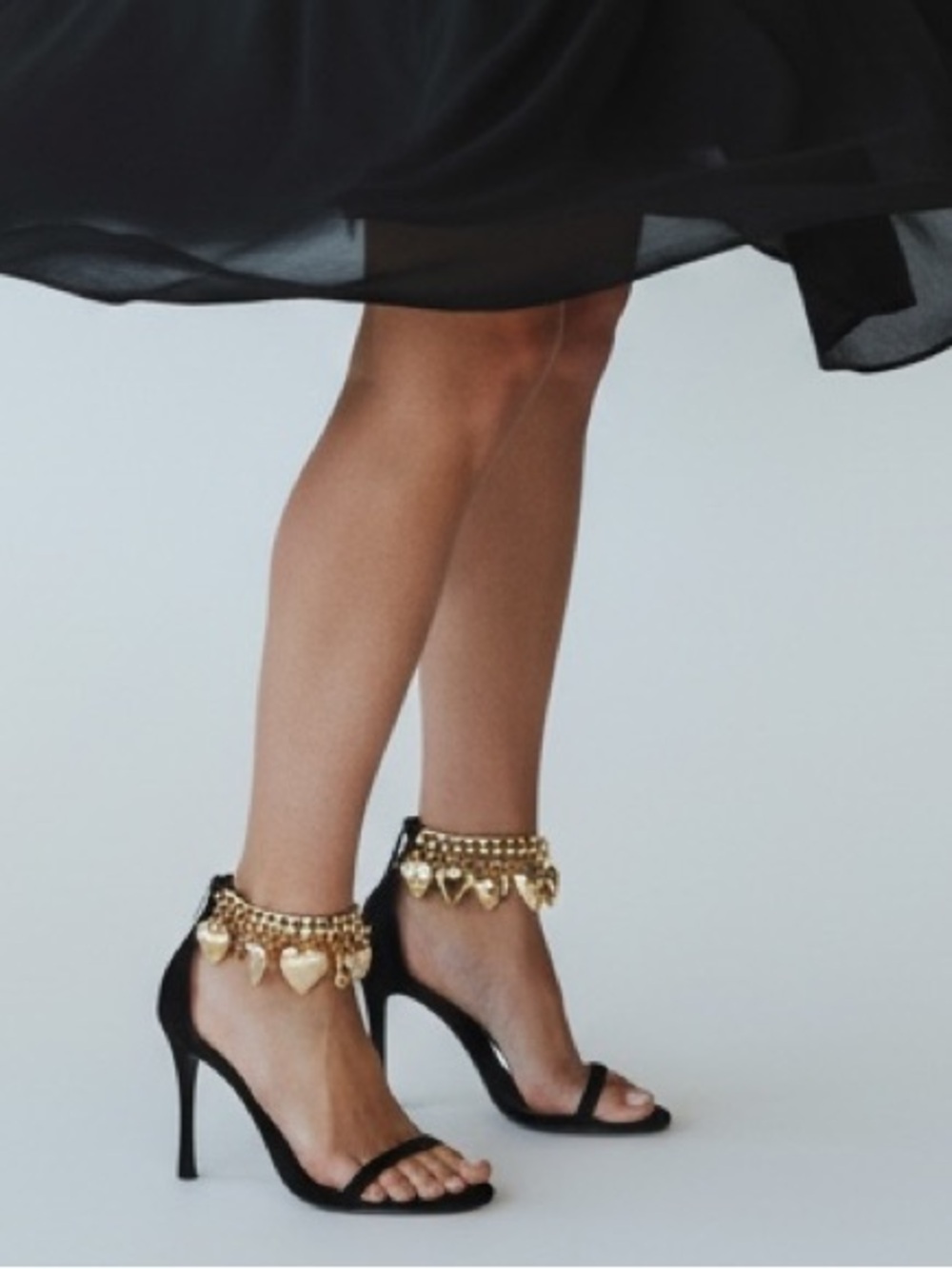 Jeffrey Campbell True-Love sandals feature charm embellishments Heart Bear Bow